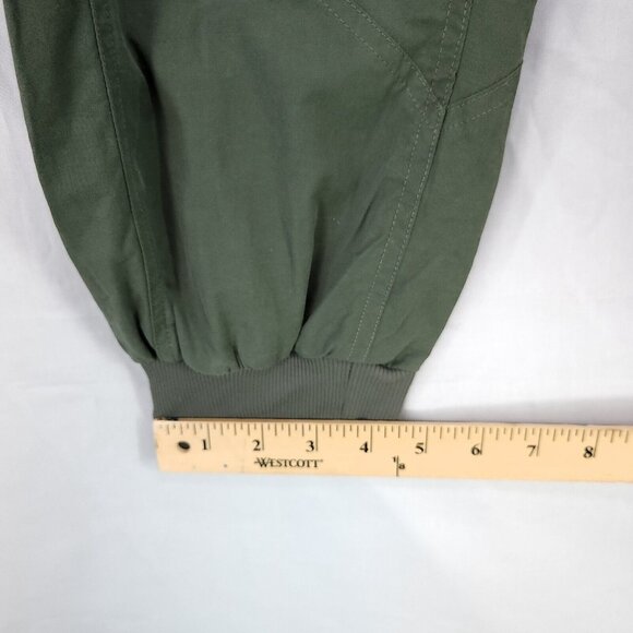 Marmot Jogger Pants Womens Size Large Army Green Carpenter Trousers Pockets - Picture 8 of 11